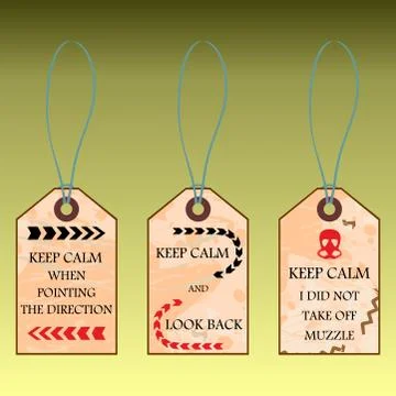 Funny shortcuts with text Keep calm Stockillustratie