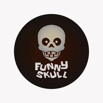 Funny skull icon design vector illustration Stock Illustration