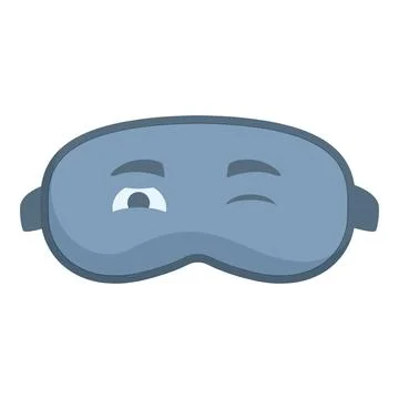 Funny sleeping mask winking and enjoying a restful night Stock Illustration
