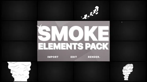 Funny Smoke Elements Pack Stock Footage 131096337