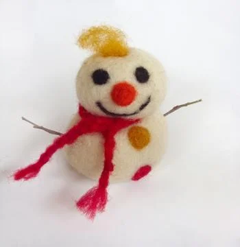 Funny snowman Stock Photos