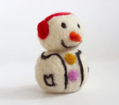 Funny snowman Stock Photos