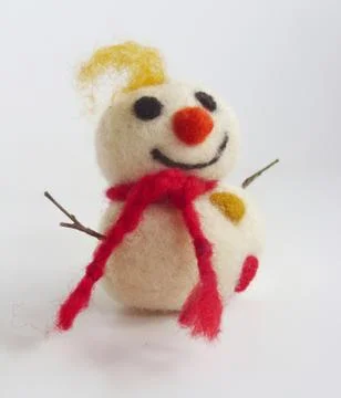 Funny snowman Stock Photos