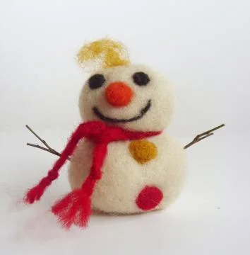 Funny snowman Stock Photos