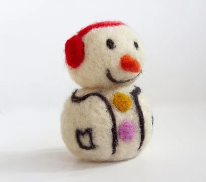 Funny snowman Stock Photos