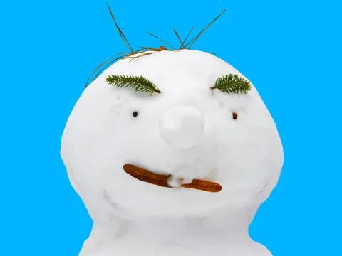 Funny snowman Stock Photos