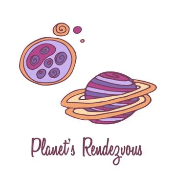 Funny Space Symbol Stock-Illustration