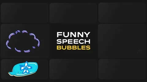Funny Speech Bubbles for After Effects After Effects素材