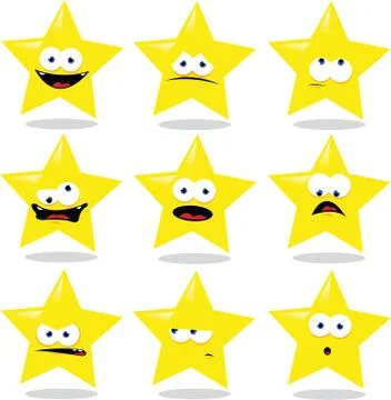 Funny star Stock Illustration
