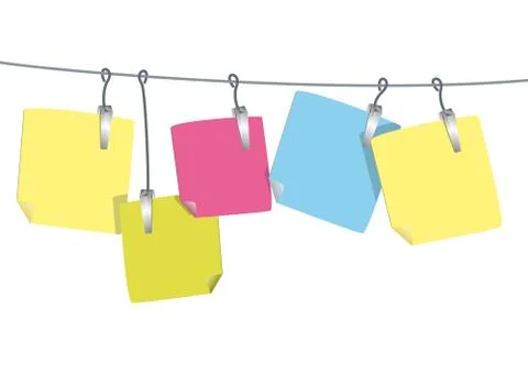 Funny stickies Stock Illustration