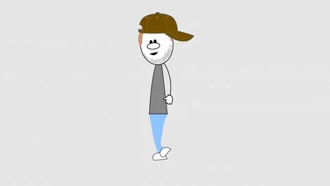 Funny Stickman Walking Loop Transparent Background Vidéo 341878099