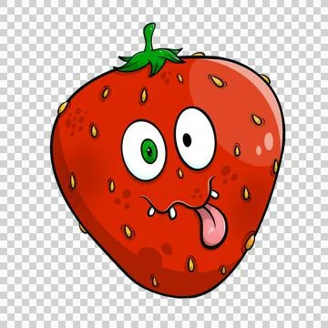 Funny Strawberry Stock Illustration
