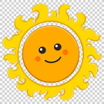 Funny sunshine illustration. Stock Illustration