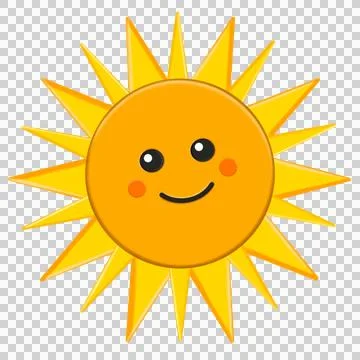 Funny sunshine illustration. Stock Illustration
