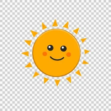 Funny sunshine illustration. Stock Illustration