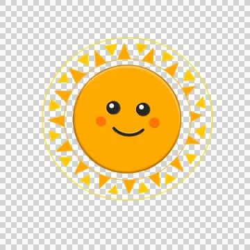 Funny sunshine illustration. Stock-Illustration