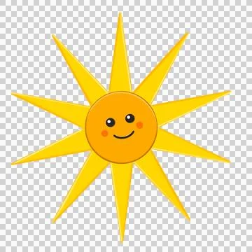 Funny sunshine illustration. Stock-Illustration