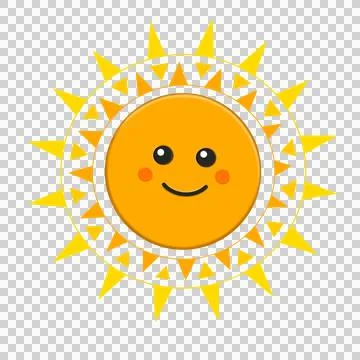 Funny sunshine illustration. Stock Illustration