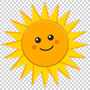 Funny sunshine illustration. Stock Illustration