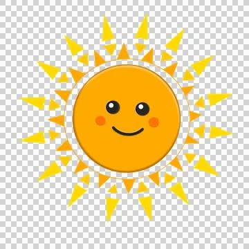 Funny sunshine illustration. Stock-Illustration