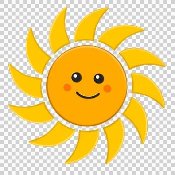 Funny sunshine illustration. Stock Illustration