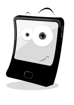 Funny tablet Stock Illustration