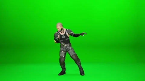 Funny Tactical Gear Mercenary Dance VFX Asset 스톡 동영상 320161967