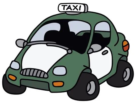 Funny taxi Stock Illustration