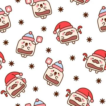 Funny tea bag. Seamless pattern. Stockillustratie