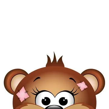 Funny teddy bear Stock Illustration