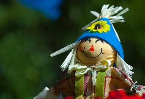 Funny textile doll Stock Photos