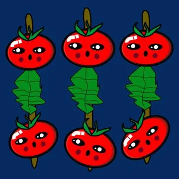 Funny tomato mascot vector. Perfect for restaurant design, food menus Stock Illustration