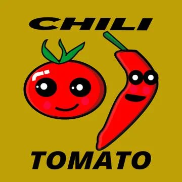 Funny tomato mascot vector. Perfect for restaurant design, food menus Stock Illustration