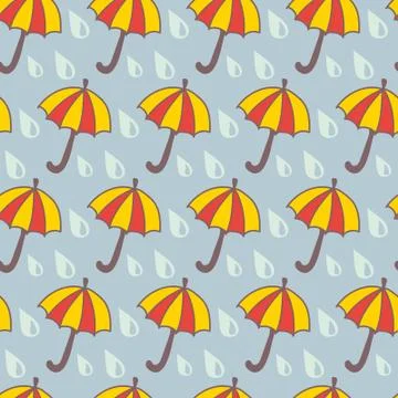 Funny umbrella Stock Illustration