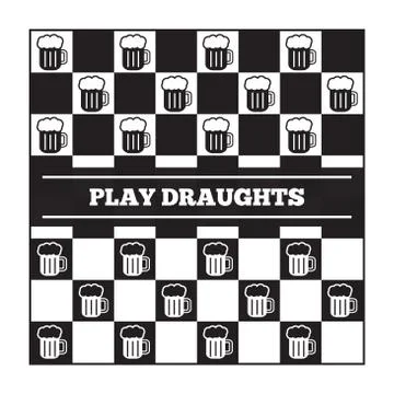 Funny vector poster about beer and draughts Stock Illustration