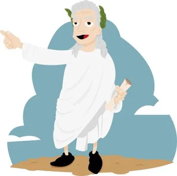Funny virgil Stock Illustration