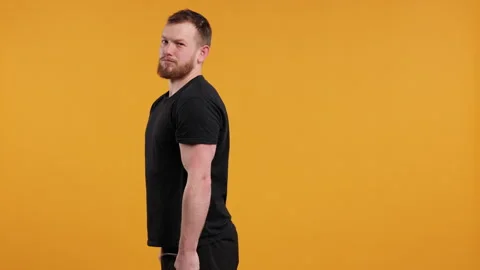 Funny Young Athletic Personal Trainer Explaining Core Strengthening Stock Footage 275923389