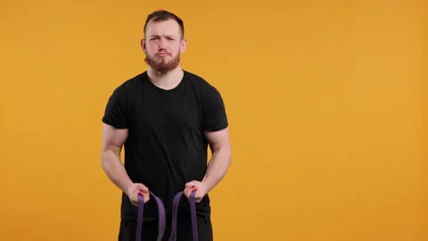 Funny Young Athletic Personal Trainer Explaining Core Strengthening Workout Stock Footage 275924428