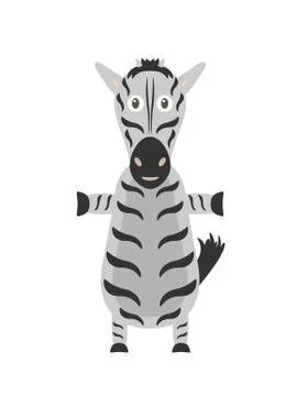 Funny zebra character Stock-Illustration