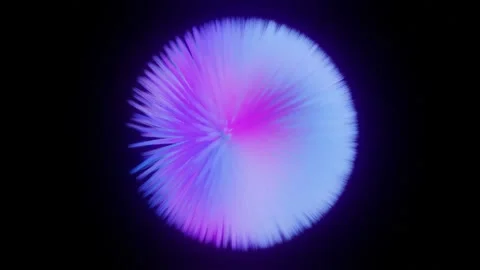 FUR BALL CENTERED LOOPABLE ABSTRACT ANIMATION Stockbeeldmateriaal 149893748