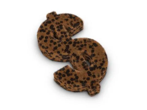 Fur dollar symbol Stock Illustration