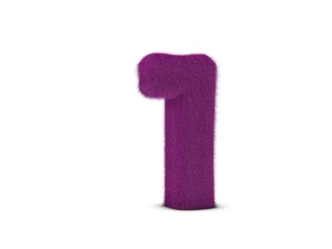 Fur number One Stock Illustration