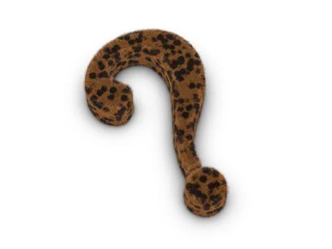 Fur question symbol Stock Illustration