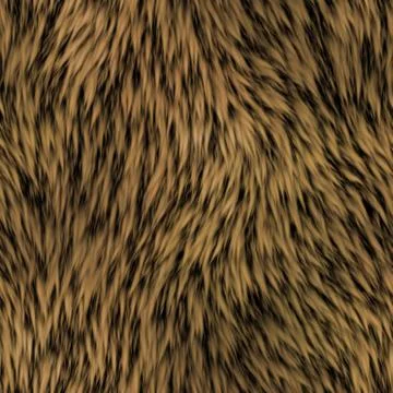 Fur seamless generated texture Stock Illustration