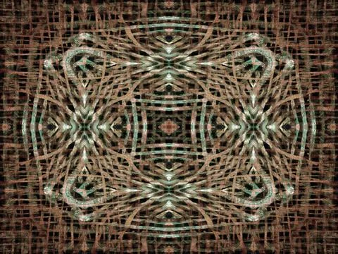 Fur Texture Abstract Pattern Brown and green textured abstract pattern Cop... Stock Photos