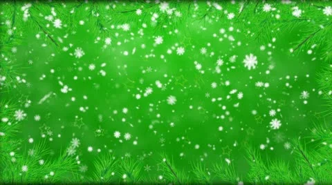 The fur-tree branches, falling snow - the Christmas background Stock Footage 10567888