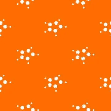 Furan pattern vector orange Illustrazione stock