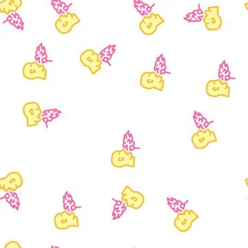 Fure show performing vector seamless pattern Illustrazione stock