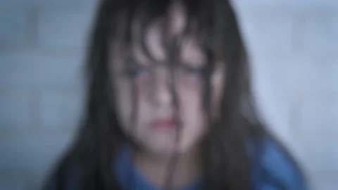 Furious child face. Stock Video Pond5