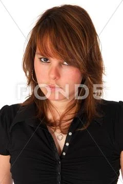 Furious girl Stock Photos